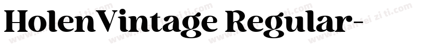 HolenVintage Regular字体转换